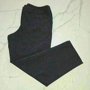 Ann Taylor Loft Julie Ankle Relaxed Fit Blue Brown Plaid Trouser Size 12